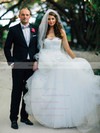 Sweetheart Tulle Sashes / Ribbons Floor-length Newest Princess Wedding Dresses #DOB00022602