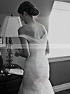 Fabulous Trumpet/Mermaid Tulle Ruffles Sweep Train One Shoulder Wedding Dresses #DOB00022607