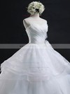 Wholesale Sweetheart Organza with Appliques Lace Floor-length Ball Gown Wedding Dresses #DOB00022632