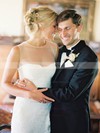 A-line Scoop Neck Tulle with Appliques Lace Popular Detachable Wedding Dresses #DOB00022638