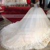 Fabulous Ball Gown Tulle with Beading Cathedral Train Off-the-shoulder Wedding Dresses #DOB00022659