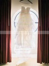 A-line Sweetheart Organza with Appliques Lace Sweep Train Beautiful Wedding Dresses #DOB00022709