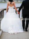 Trumpet/Mermaid Sweetheart Tulle with Lace Court Train Fashion Wedding Dresses #DOB00022744