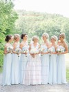 Wholesale A-line V-neck Taffeta with Lace Sweep Train Open Back Wedding Dresses #DOB00022790