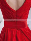 V-neck A-line Short/Mini Chiffon Ruffles Bridesmaid Dresses #DOB02041451
