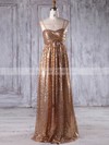 Sequined Empire Sweetheart Floor-length with Ruffles Bridesmaid Dresses #DOB01013218