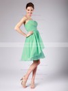 Sweetheart A-line Knee-length Chiffon Pleats Bridesmaid Dresses #DOB02013615