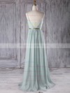 Chiffon A-line V-neck Floor-length with Sashes / Ribbons Bridesmaid Dresses #DOB01013281