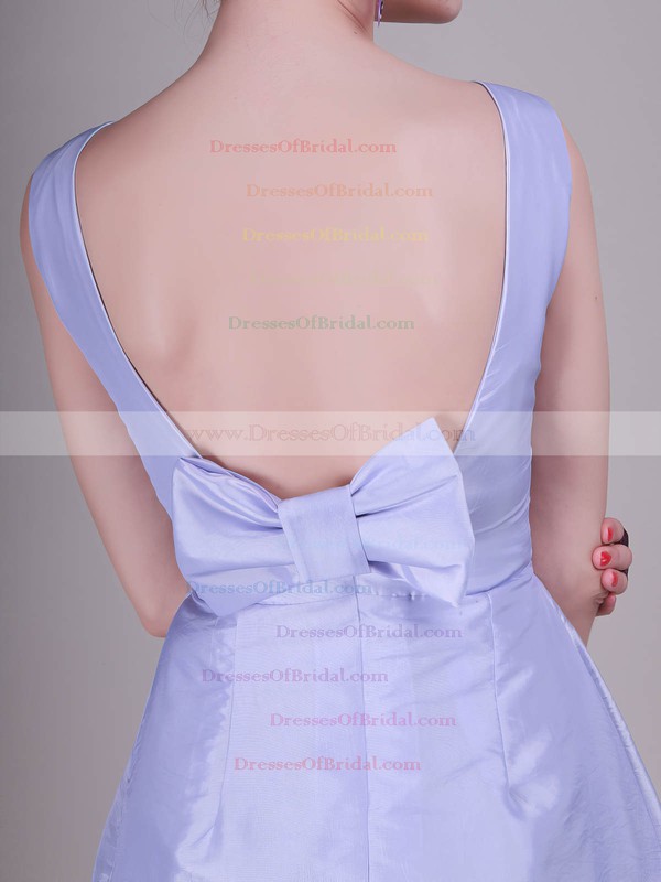 Bateau A-line Short/Mini Satin Bow Bridesmaid Dresses #DOB02013638