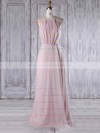 Tulle A-line Scoop Neck Sweep Train with Sashes / Ribbons Bridesmaid Dresses #DOB01013310