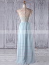 Lace Chiffon A-line Sweetheart Floor-length with Ruffles Bridesmaid Dresses #DOB01013327