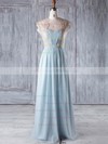 Lace Chiffon A-line Sweetheart Floor-length with Ruffles Bridesmaid Dresses #DOB01013327