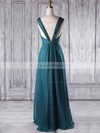 Chiffon A-line V-neck Floor-length with Sashes / Ribbons Bridesmaid Dresses #DOB01013338