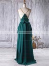 Chiffon A-line V-neck Floor-length with Sashes / Ribbons Bridesmaid Dresses #DOB01013341