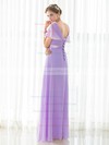 Chiffon Empire V-neck Floor-length with Sashes / Ribbons Bridesmaid Dresses #DOB01013419