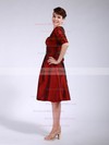 Strapless A-line Knee-length Taffeta Pleats Bridesmaid Dresses #DOB01012045
