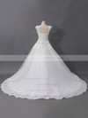 Tulle Ball Gown Sweetheart Sweep Train with Sequins Wedding Dresses #DOB00022907