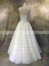 Tulle Ball Gown Sweetheart Floor-length with Appliques Lace Wedding Dresses #DOB00022935