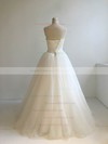 Tulle Ball Gown Sweetheart Floor-length with Appliques Lace Wedding Dresses #DOB00022947