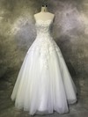 Tulle Ball Gown Sweetheart Floor-length with Sequins Wedding Dresses #DOB00022952