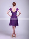V-neck A-line Knee-length Chiffon Sashes/Ribbons Bridesmaid Dresses #DOB02013627