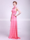 Halter Empire Floor-length Chiffon Flower(s) Bridesmaid Dresses #DOB02013629