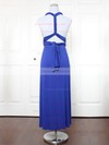 Jersey A-line V-neck Ankle-length with Ruffles Bridesmaid Dresses #DOB01013137