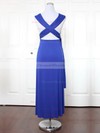 Jersey A-line V-neck Ankle-length with Ruffles Bridesmaid Dresses #DOB01013148