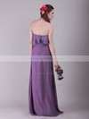 Strapless A-line Floor-length Chiffon Ruffles Bridesmaid Dresses #DOB02013635