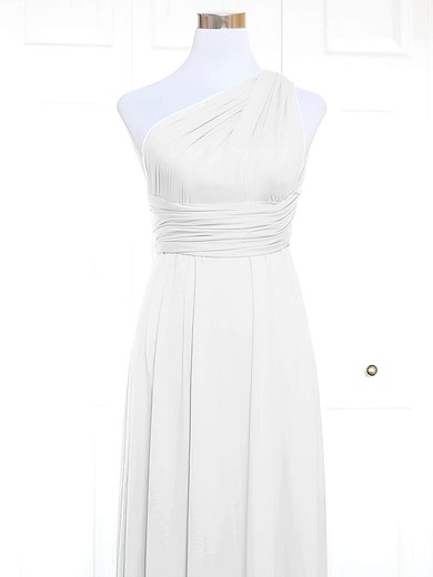 Jersey A-line One Shoulder Short/Mini with Ruffles Bridesmaid Dresses #DOB01013157