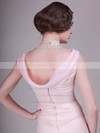 Scoop A-line Knee-length Chiffon Bow Bridesmaid Dresses #DOB02013680