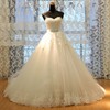 Tulle Ball Gown Sweetheart Court Train with Beading Wedding Dresses #DOB00023022