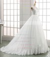 Tulle Ball Gown Sweetheart Chapel Train with Sashes / Ribbons Wedding Dresses #DOB00023030