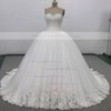 Tulle Ball Gown Sweetheart Chapel Train with Appliques Lace Wedding Dresses #DOB00023034