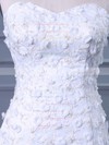 Tulle Trumpet/Mermaid Sweetheart Sweep Train with Flower(s) Wedding Dresses #DOB00023038
