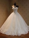 Organza Ball Gown Sweetheart Floor-length with Beading Wedding Dresses #DOB00023052