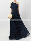 Chiffon A-line One Shoulder Floor-length Ruffles Bridesmaid Dresses #DOB01013484