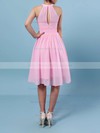 Chiffon A-line Scoop Neck Knee-length Ruffles Bridesmaid Dresses #DOB01013530