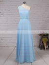 Chiffon A-line One Shoulder Floor-length Ruffles Bridesmaid Dresses #DOB01013561