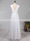 Chiffon A-line V-neck Floor-length Ruffles Bridesmaid Dresses #DOB01013587