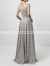 Chiffon Tulle A-line Scoop Neck Floor-length Appliques Lace Mother of the Bride Dresses #DOB01021724