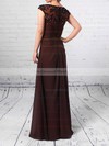 Chiffon Tulle A-line V-neck Floor-length Beading Mother of the Bride Dresses #DOB01021713