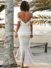 Silk-like Satin Trumpet/Mermaid Off-the-shoulder Asymmetrical Bridesmaid Dresses #DOB01013606
