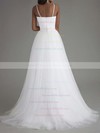 Tulle Ball Gown Sweetheart Sweep Train Sashes / Ribbons Wedding Dresses #DOB00023335