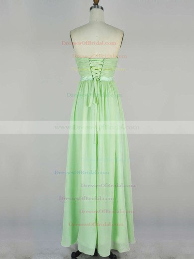 A-line Sweetheart Chiffon Floor-length with Sashes / Ribbons Bridesmaid Dresses #DOB010020104243