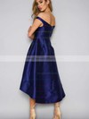A-line Off-the-shoulder Satin Asymmetrical Pockets Bridesmaid Dresses #DOB010020105378
