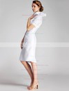 Strapless Sheath/Column Knee-length Taffeta Pleats Bridesmaid Dresses #DOB02013675
