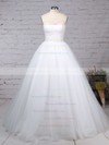 Tulle Ball Gown Sweetheart Sweep Train Sashes / Ribbons Wedding Dresses #DOB00023153