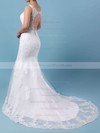Tulle Trumpet/Mermaid V-neck Detachable Beading Wedding Dresses #DOB00023148
