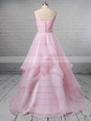Ball Gown V-neck Organza Sweep Train Beading Wedding Dresses #DOB00023367